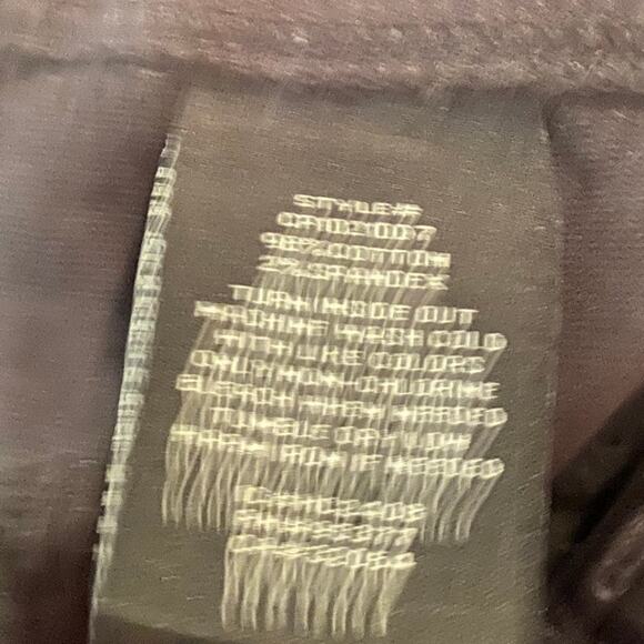 Sanctuary Anthropologie Velour Navy Pants Sz 30 Zip Ankle Slim Fit - Picture 7 of 7